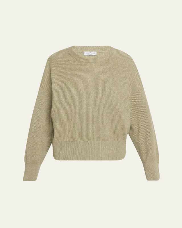 Sparkling Cashmere Winter Vanise Crewneck Sweater